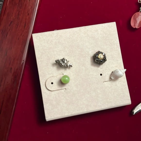 FP movement by Free People mix and match post earrings two pairs - Picture 2 of 4